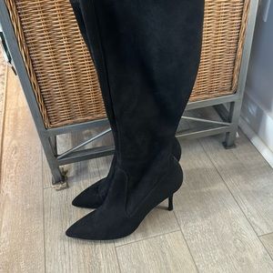 Nine West -Women’s Black suede knee-high boots, size 9.5